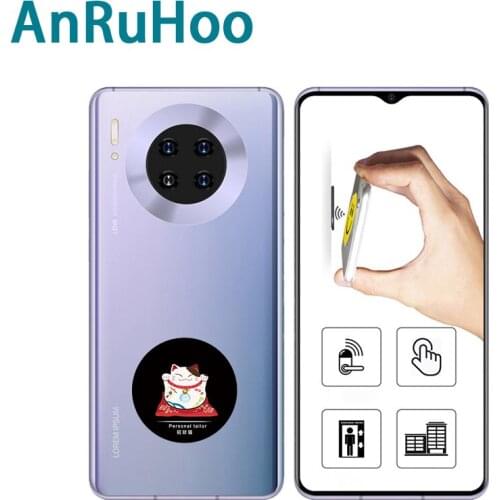 5pcs Rfid Smart Chip Mobile Phone Sticker Nfc Rewritable Tag 13.56mhz Copier Badge Cuid Duplicator Clone Token 1k S50 Copy Key