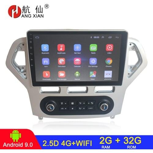 Android 9.0 2 din car radio car stereo For Ford Mondeo 2007-2010 Auto Air-condition car audio 2G+32G 4G internet автомагнитола