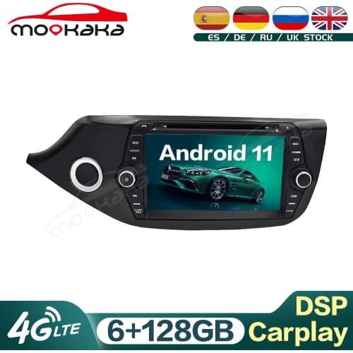 For KIA CEED 2013 - 2016 Android 11 6G+128GB Car Multimedia Player Auto Radio GPS Navigation Audio Stereo Head Unit Carplay DSP