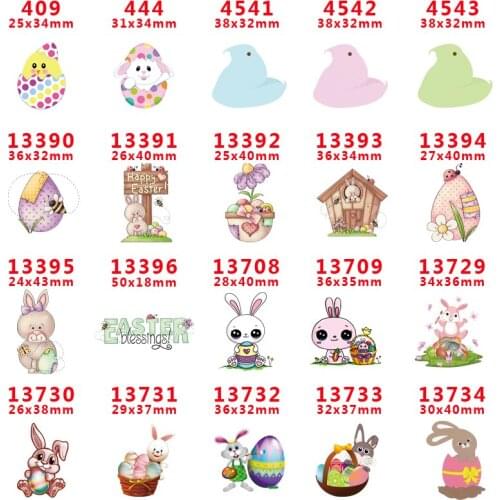 Free shipping 30 pcs planar resin easter day resin pr13734