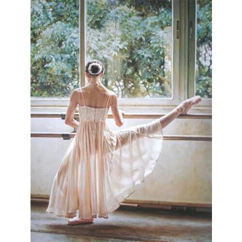 Large Size Single Wall Free shipping home decoatrion art Ballet painting printed oil painting WK-- (429)