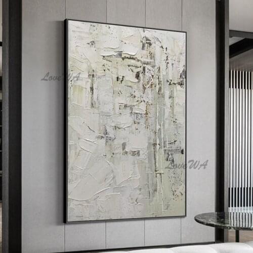 Large Home Decoration Wall Canvas For Living Room New Arrival Wall Art Painting Abstract White Frameless Modern Artwork Picture