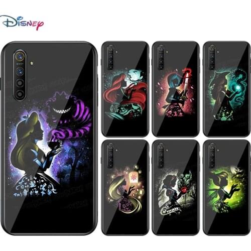 Disney Animation Cartoon Princess Black Cover For OPPO A93 A92 A73 A53S A52 A32 A31 A12E A1K Find X2 X3 Pro Lite Neo Phone Case