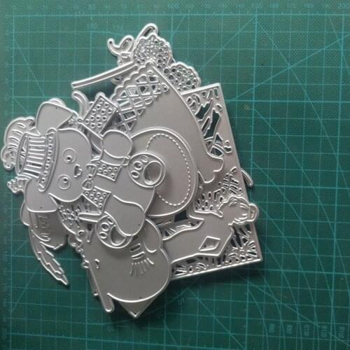 A Dozen Metal Cutting Dies for Christmas Wedding Birthday Stencils for DIY Scrapbooking Photo Album Decorative Paper Cards
