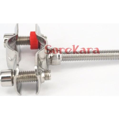 Thread Length 50mm FIt Tube O.D 19-51mm 304 Stainless Steel Clamp Clip Support Bracket with M8 Screw Pole