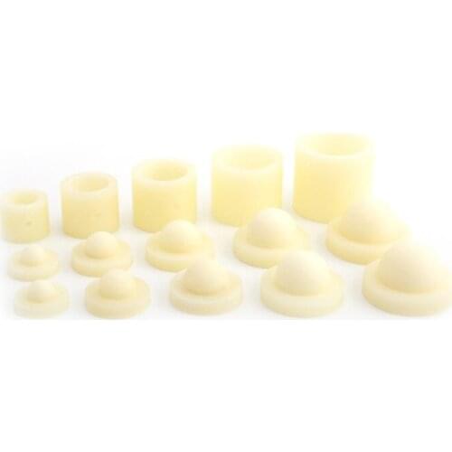 Leather Craft Mold, 3Pcs Leather Mold Handcraft Small Bell Shaped Mould Tool One Out Two Mold for Leather (15-20-25-30-35 mm )