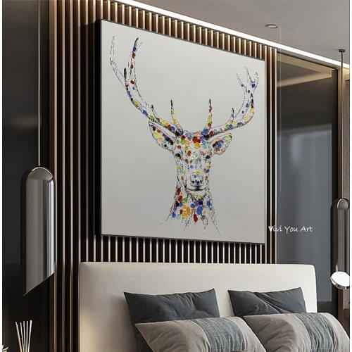 Oil Painting Canvas Wall Art for Living Room Modern Art Decor Your Home Stretched Ready to hang