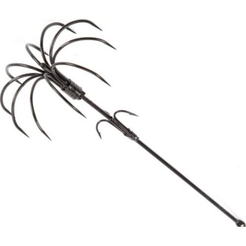 15cm 10g large size Squid fish hooks for ocean boat fishing high carbon materials painted with stainless metal alloy 50 pcs