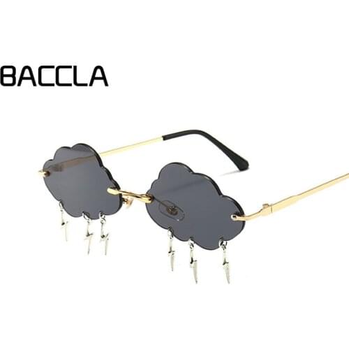 Fashion Lightning Cloud Frameless Sunglasses Women 2020 Retro Sunglasses Steampunk Men Frameless Punk Glasses Shadow UV400 Oculo