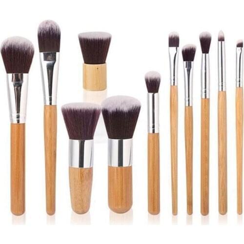 Makeup Brush Set Blush Smudge Nose Shadow Eye Shadow Brow Brush Beauty Tools Multifunctional Portable 11 Pieces/Set