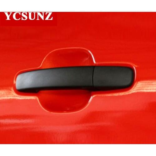 Matte Black Door Handle Covers Trim Fit For FORD RANGER 2012-2019 T6 T7 T8 Wildtrak Double Cabin