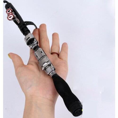 Portable winter ice fishing rod 1m short rod pocket rod