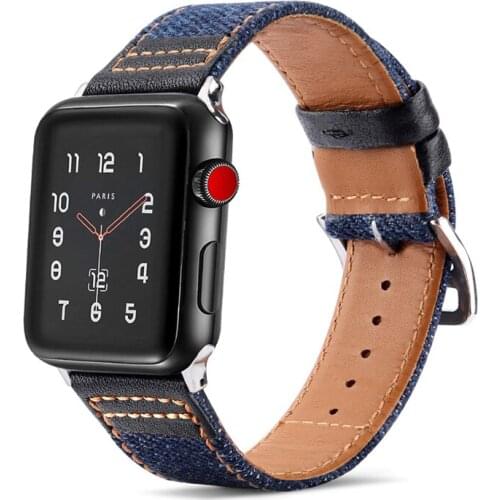 Nylon+Genuine leather strap for Apple watch band 42mm 38mm 44mm 40mm Iwatch band series 5/4/3/2/1 bracelet wristbelt accessories