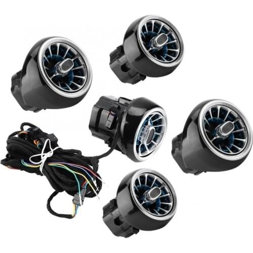 5pcs Air Vent LED Ambient Light Turbine Outlets Lamp 3 Color Fit for Mercedes-Benz C/GLC Class oto aksesuar