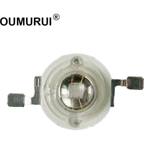 50pcs 3W LED chip High power LED UV Lamp bead Purple 365-370nm 700mA 3.4-3.6V 2-3LM 45mil (Free shipping)