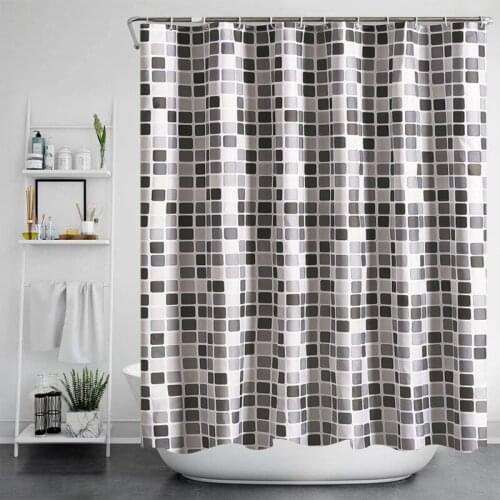 Waterproof Shower Curtain Modern Thickened Bathtub Screens With Hooks Mildew Proof Durable Bathing Curtain Bathroom Accessories