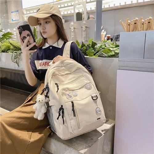 Waterproof Women Backpack Laptop Mochila Men Black Rucksack Femal Travel Bag Fashion Multiple Pockets Student Bookbag
