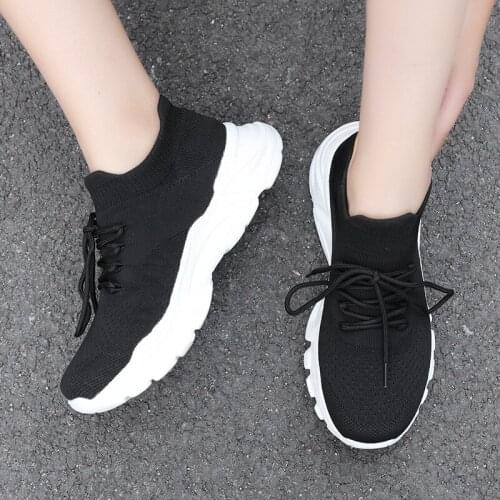 Air Mesh Women Casual Shoes Sneakers Breathable Running Shoes Comfortable Sporting Shoes Big Size 36-43 Women Flats Outdoor Shoe