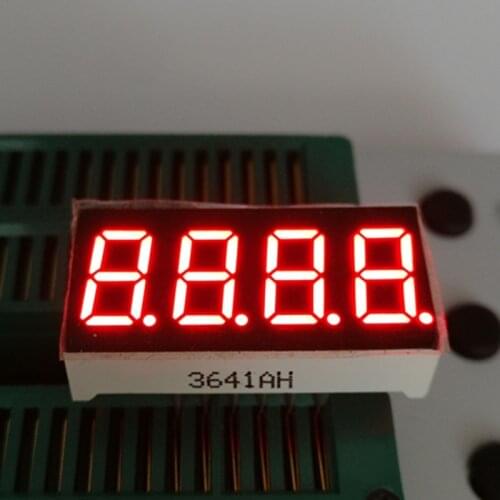 10pcs 7 segment Common Cathode/Anode 4 Bit digital Tube 0.36" 0.36in. Red LED Display 7 segmentos LED Digital tube