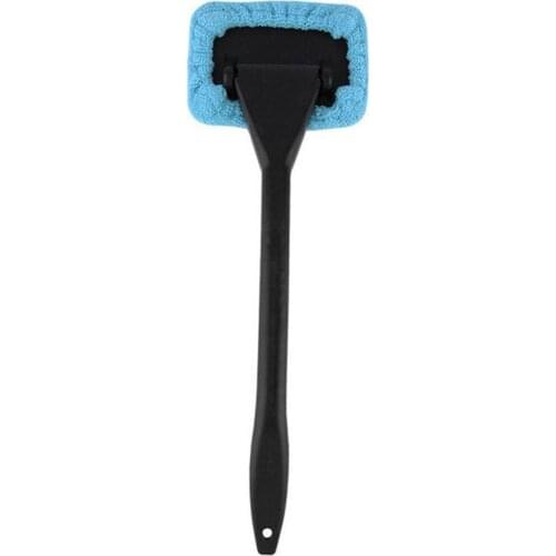 13" Detachable Window Brush Microfiber Wiper Cleaner Tool Brush Brush Cleaner Car Pad Cleaning Cleaning with Cloth Auto L1O4