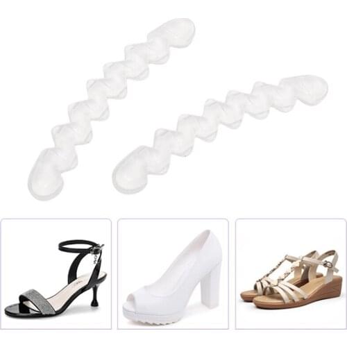 2Pcs Non-slip Insoles Sticker For High Heels Flip Flop Sandals Silicone Women Elegant Self-adhesive Foot Patch Gel Forefoot Pad