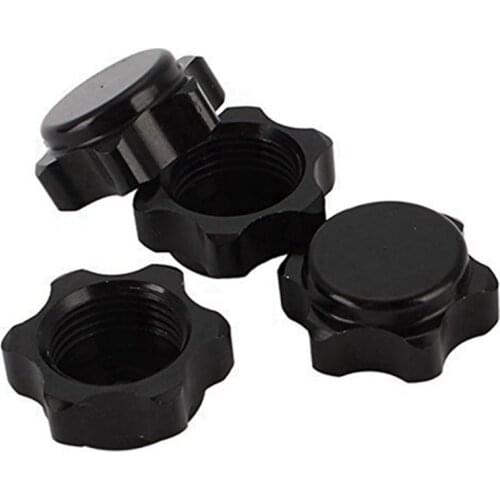 4Pcs Aluminum Wheel Hub Cover Anti-Dust Cover 17mm Hex Nut for 1/8 RC Car
