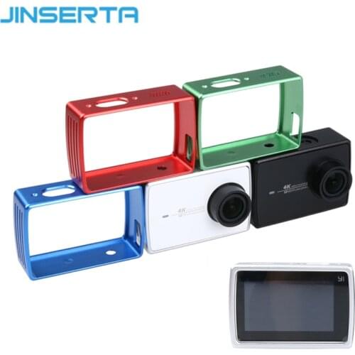 Action Camera Accessories Protective Aluminum Frame For Xiaomi Yi 4K Camera Case Cover w/Mount Adapter For Xiaoyi 2 II 4K