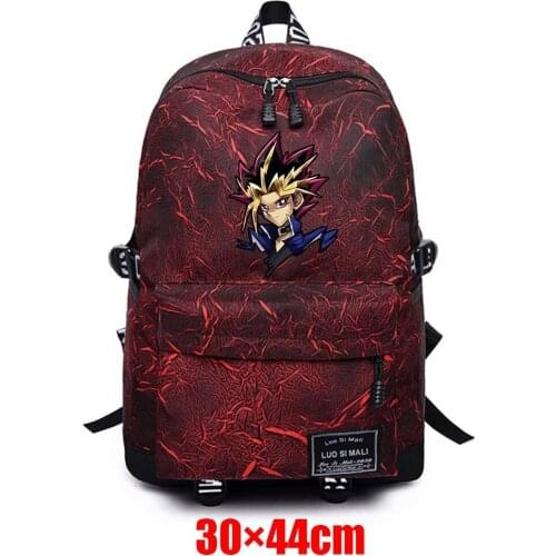 Anime Yu-Gi-Oh! Unisex Backpack Teenager Schoolbag Fabric High Quality Packsack Mochila Student Casual Travel Laptop Bag