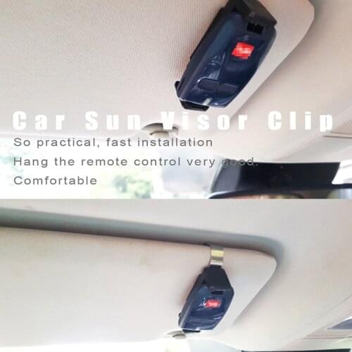 Car Sun Visor Clip Holder Mount Stand 47-68mm for Garage Door remote control Car Key Remote Quick installation