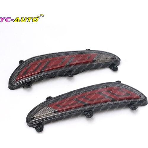 Car LED Rear Bumper Reflector Light For Hyundai i20 Asta Azera Excel Veracruz 2015 2016 2017 Driving Brake TailLight car-styling