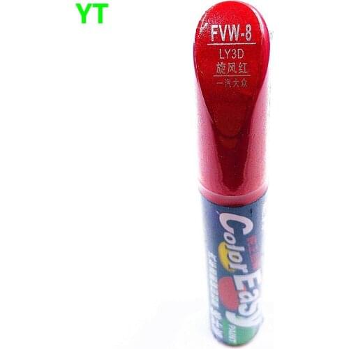 Car scratch repair pen, auto painting pen red color for volkswagen polo golf 6,7 touran passat tiguan CC ,car painting pen