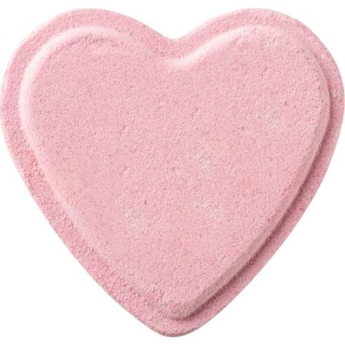 Heart Bubble Bath Bomb Natural Fizzy for Women Moisturizes Dry Sensitive Skin Releases Color Scent