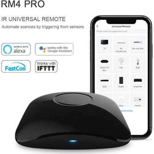 Broadlink RM4 Pro Wifi Smart Infrared Radio Frequency Remote Control 433MHz RF Controller Work With Alexa And Google Assistant