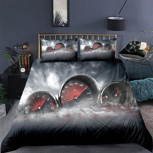 Home Textiles Sports Car Pattern Duvet Cover King Size with Pillowcase 2/3 Pcs Bedding Set Queen Cool Car Printing Quilt Cover