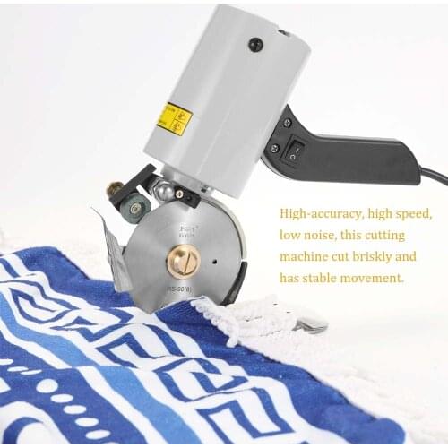 Electric Portable Low-Noise Lightweight Cloth Cutter Fabric Round Cutting Machine TY-90B