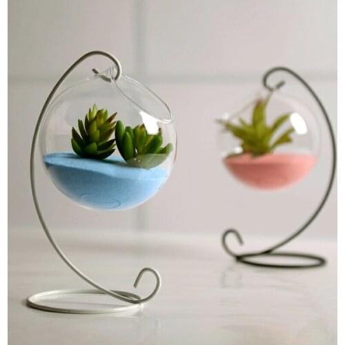 Creative Hanging Decoration Home Garden Hanging Glass Ball Vase Flower Plant Pot Terrarium Container Party Wedding Decor