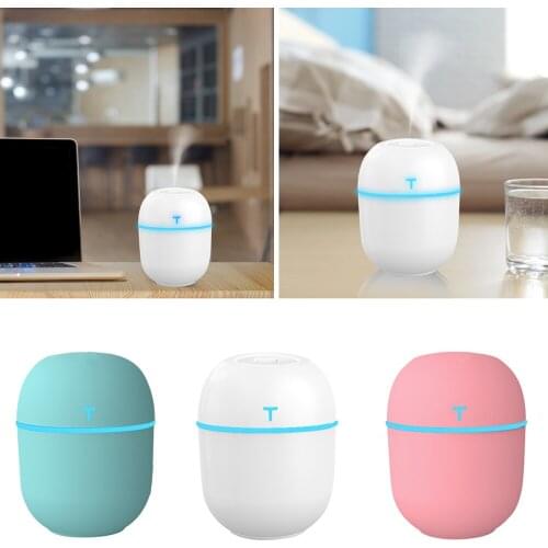 Mini Ultrasonic Air Humidifier Romantic Light USB Essential Oil Diffuser Car With LED Purifier Aroma Anion Mist Maker Lamp 200ML