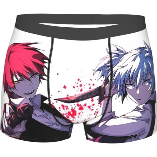 Assassination Classroom Comedy Anime Fight Underpants Breathbale Panties Man Underwear Comfortable Shorts Boxer Briefs