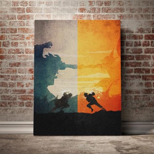 The final Battle Manga Posters and Prints Sasuke Classic Japanese Anime Canvas Painting Animation Wall Art Pictures for Home