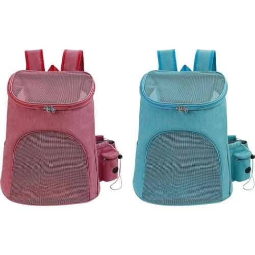 Pet Carrier Nylon Pet Backpack Collapsible Breathable Mesh Backpack Outdoor Dog And Cat Net Bag For Travel Outgoing Pet Supplies