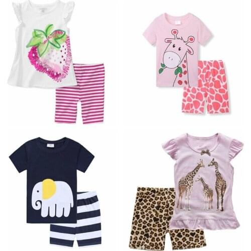 New Hot Summer Kids Pajamas Baby Boys Clothing Cartoon Costume Short Sleeve Pijamas Children Sleepwear Pyjamas Sets