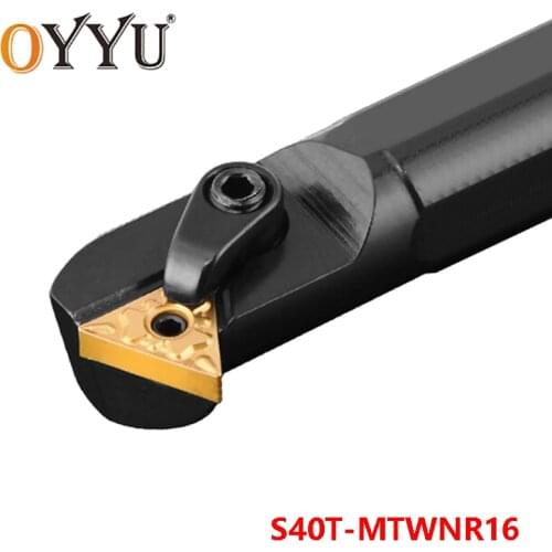 OYYU S40T-MTWNR16 Internal Lathe Cutting Shank 40mm MTWNR Turning Tool Holder Carbide Inserts Arbor