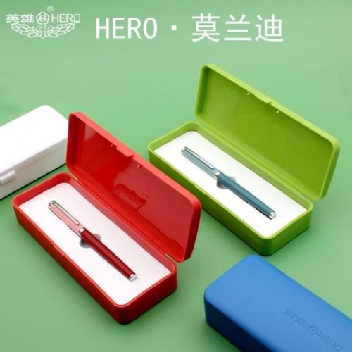 Hero Fountain Pen With Ink Convertor For Students Morandi Color Adult Calligraphy Pen 0.38mm Gift For Boys And Girls