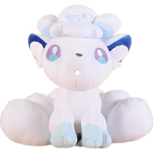 Pokemon Plush Anime 30cm White Ice Vulpix Cute Alola Region Vulpix Soft Stuffed Doll Toy Gift