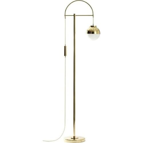 Postmodern Living Room Golden Ball Glass Floor Lamp Planner Model Room Bedside Floor Lamp