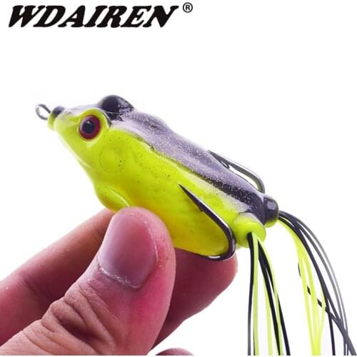 1Pcs Lifelike Soft Small Jump Frog Enticement Lures 6cm 12.5g Silicone Bait For bass 8 Colors Wobblers Crankbait Fishing Tackle