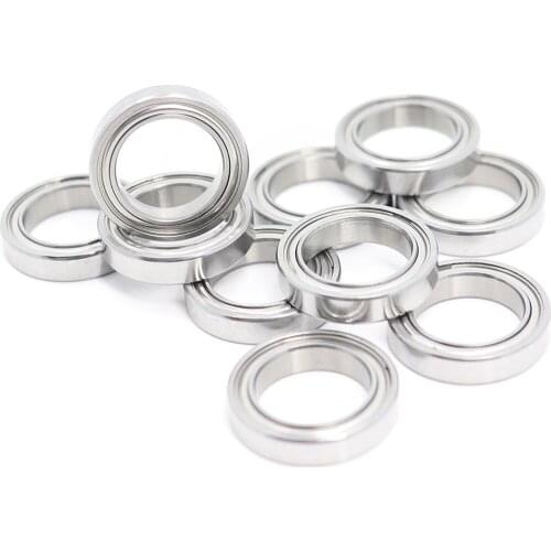 R1212ZZ Bearing ABEC-1 (10PCS) 1/2"x3/4"x5/32" Inch R1212 ZZ Ball Bearings For RC Models R12-2Z & R12-ZZ