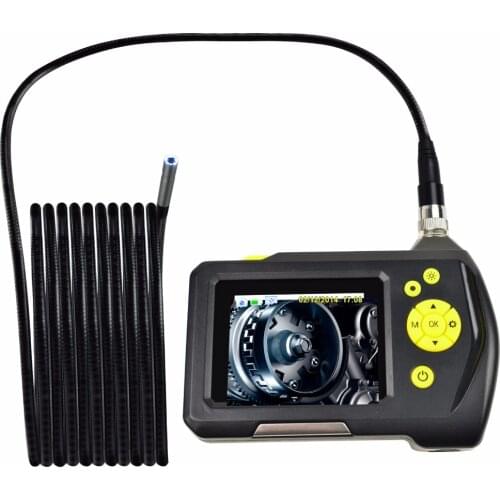 Handheld Digital Inspection Camera System 8.2mm Digital Waterproof Endoscope with 2.7 inch Screen Monitor 5 Meter Cable 6 LED