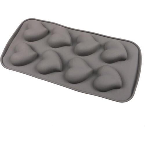 Heart Shape Ice Cube Tray Silicone 8-Cavity Chocolate Mold Candy Mold For Baking Chocolate Cookies Baking Mould Cooking Tool