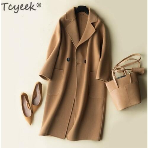 Tcyeek Womens Black Coats